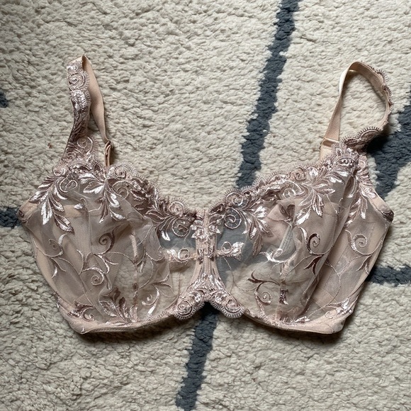 Soma Other - Soma Sensual Lace Underwire Unlined Sheer Beige Bra 34G